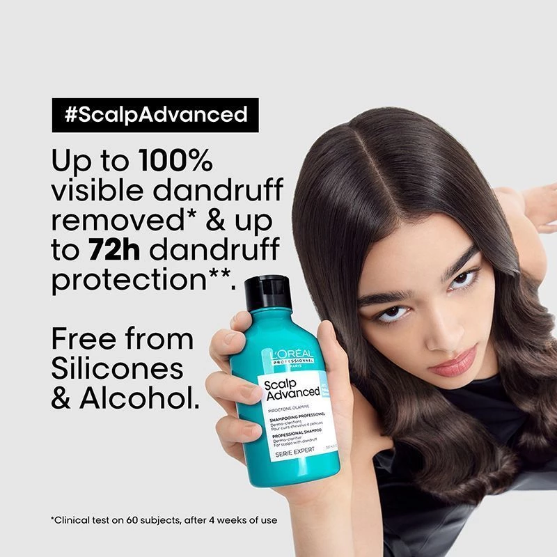 Loreal Professionnel Scalp Advanced Anti Dandruff Dermo Clarifier Shampoo For Dandruff Prone Scalp, 300 ml-4.webp
